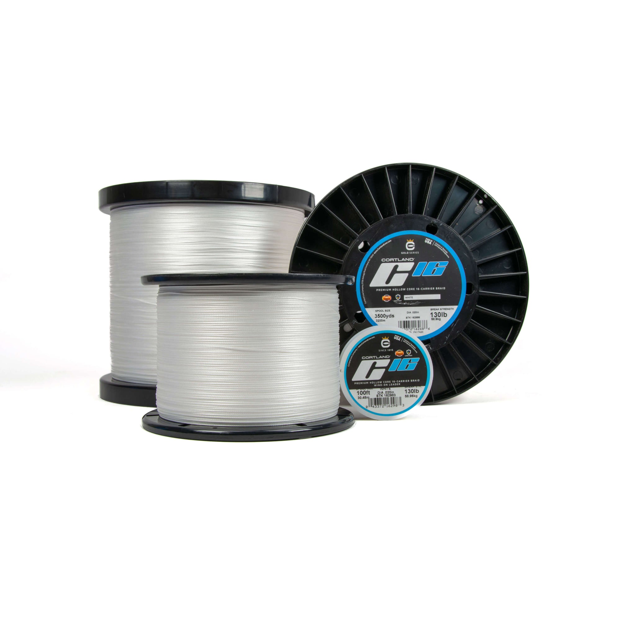 C-16 White various spool size options