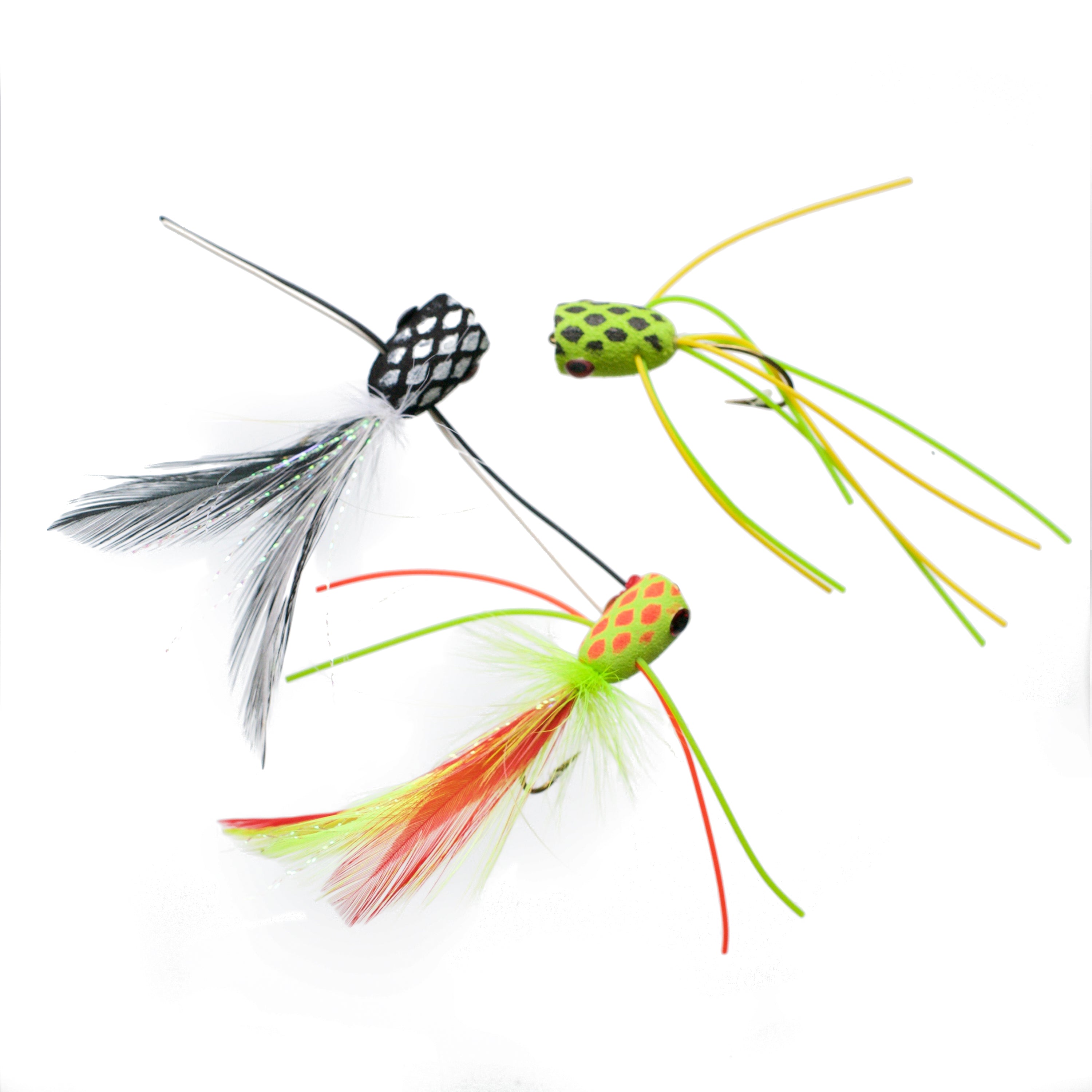 Bass Poppers For Fly Fishing 10PC = FREE SHIPPING - Smallmouth, Largemouth  Bass