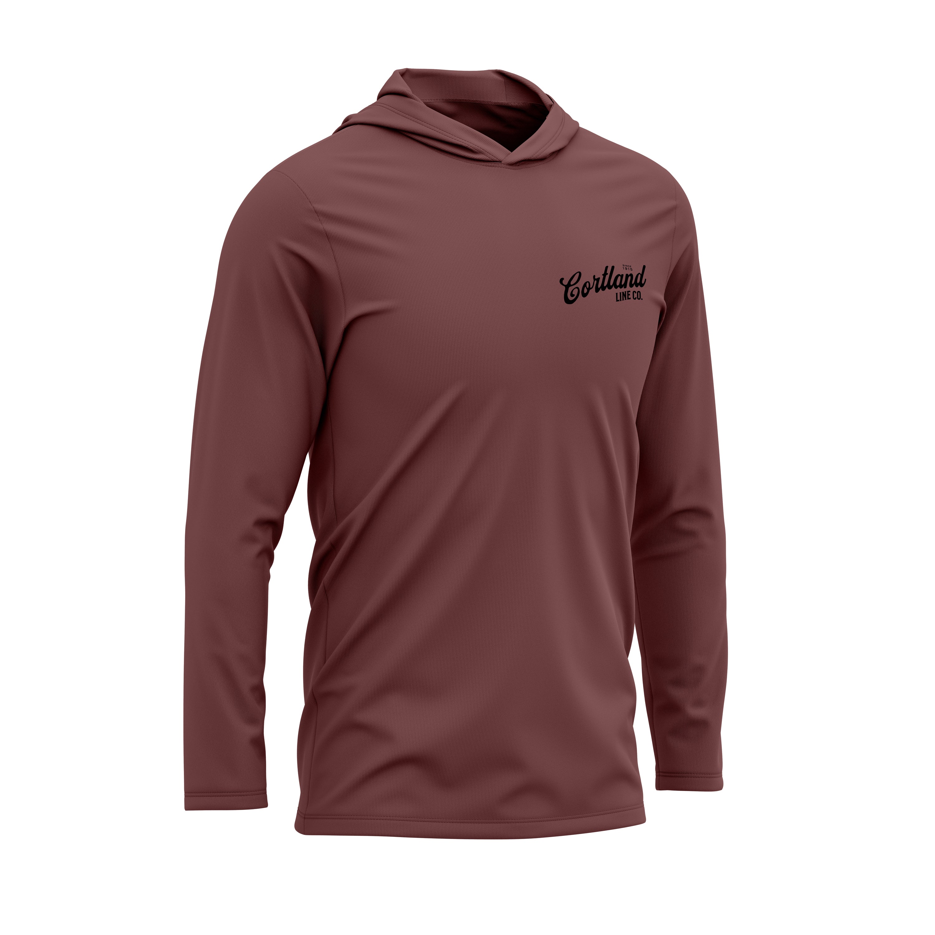 Performance Hoodie Maroon Heather Black