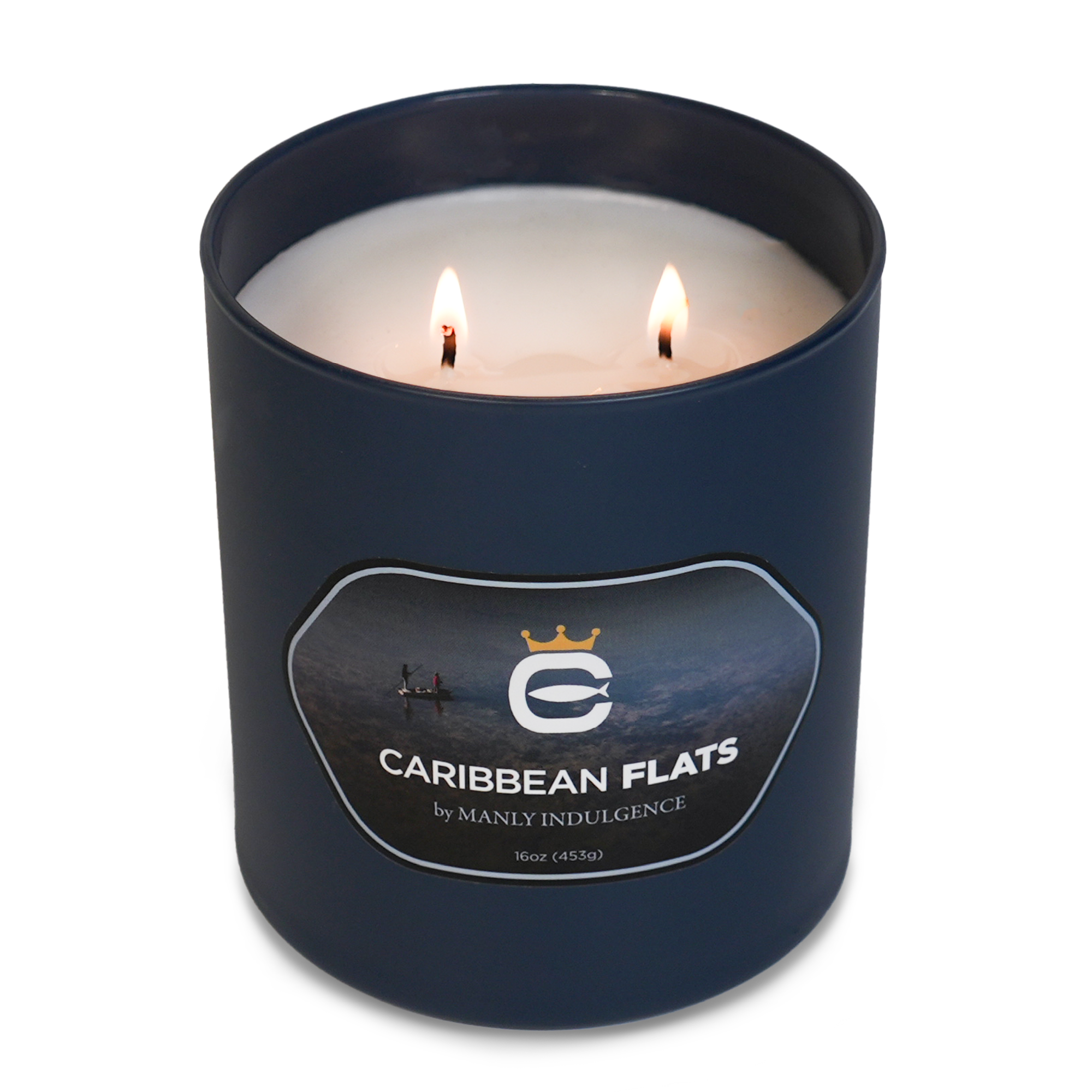 Caribbean Flats, 16oz, Two Wick - Cortland Line® x Manly Indulgence®