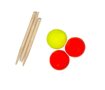 Strike 3 pack. One strike is yellow, two are red, and toothpicks.