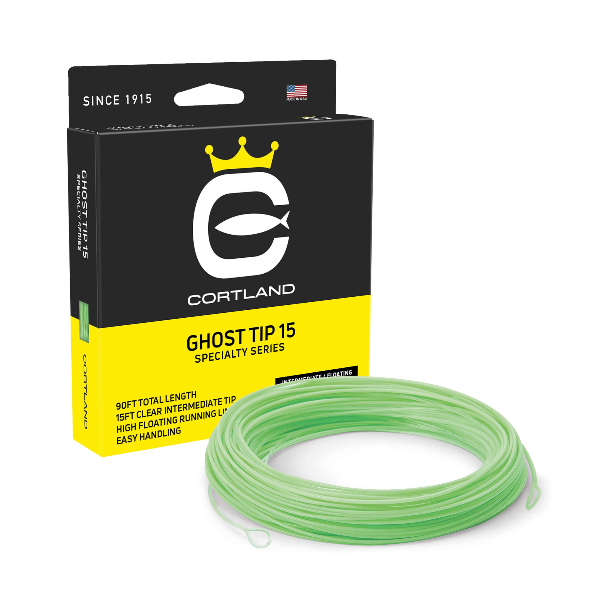 cortland crown ii fly reel green Cortland Ghost Tip 15 Fly Line