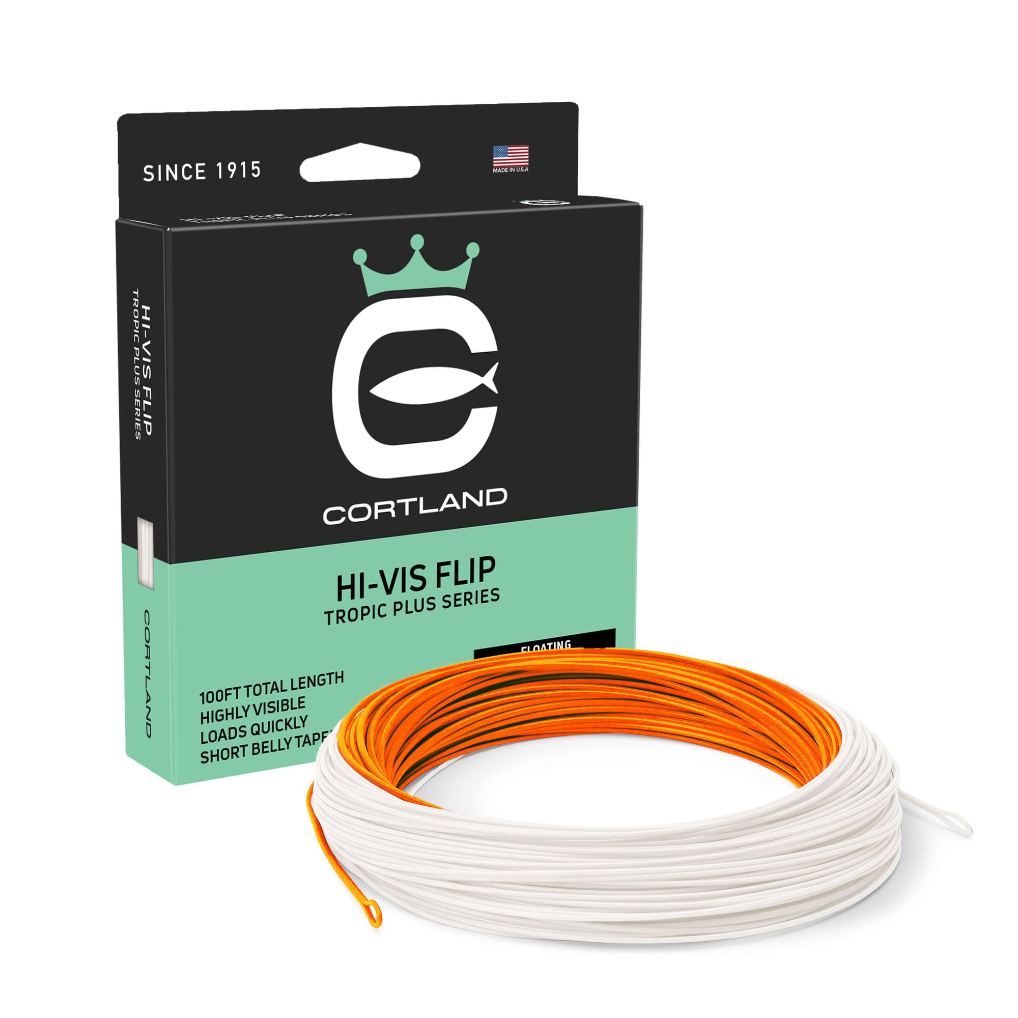 Cortland Tropic Plus Hi-Vis Flip Fly Line WF6F