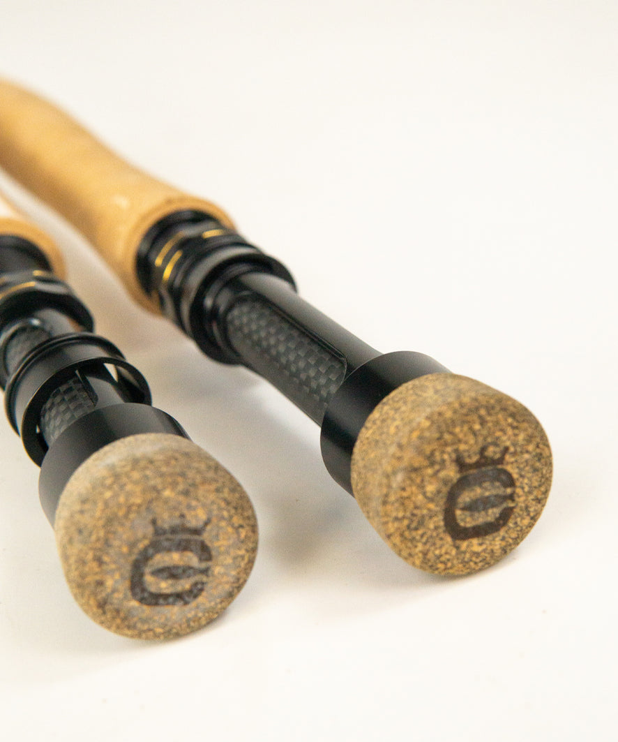 Cork composite fighting butt on Cortland Competition MKII fly rod