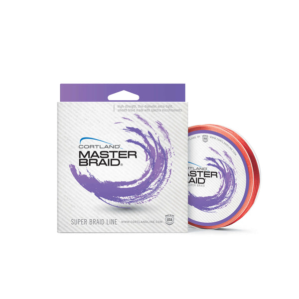 Cortland Master Braid Line | Premium Super Braid | 130 lb Red 2500 Yards | Military-Grade Braiding Cortland Master Braid Line | Premium Super Braid | 130 lb Red 2500 Yards | Military-Grade Braiding
