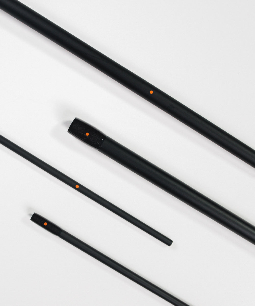 Premium ferrule and alignment dots on Cortland Nymph Series fly rod