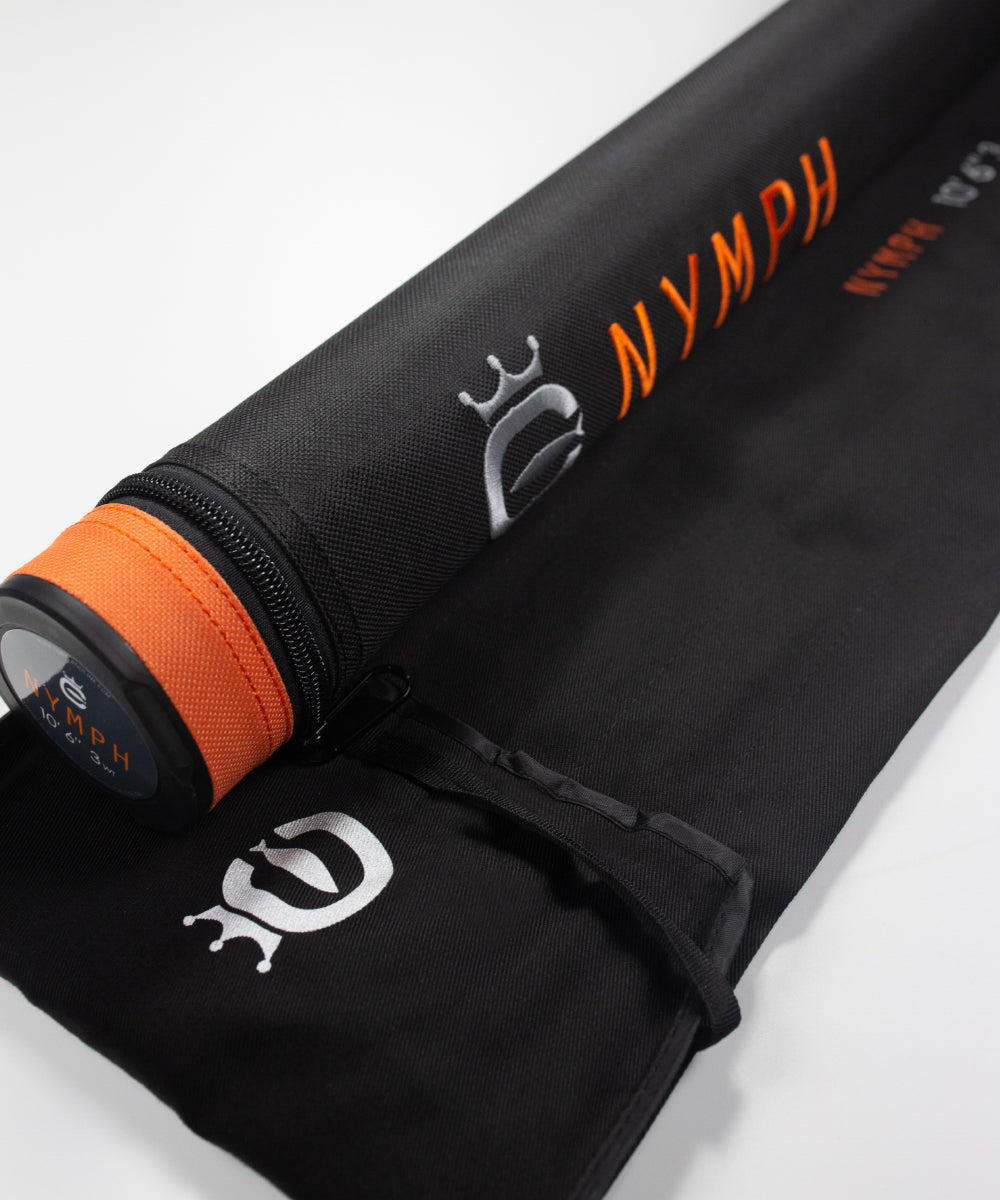 Rod bag and Cordura rod tube for Cortland Nymph Series fly rod
