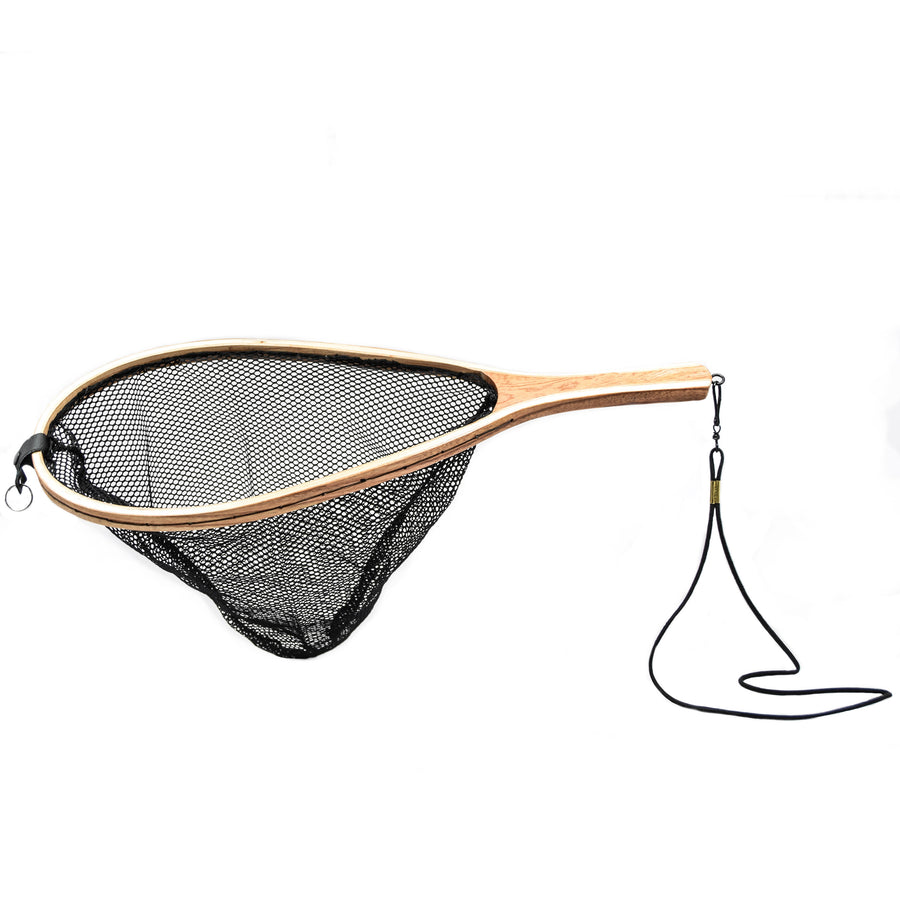 Teardrop Wooden Black Mesh Net