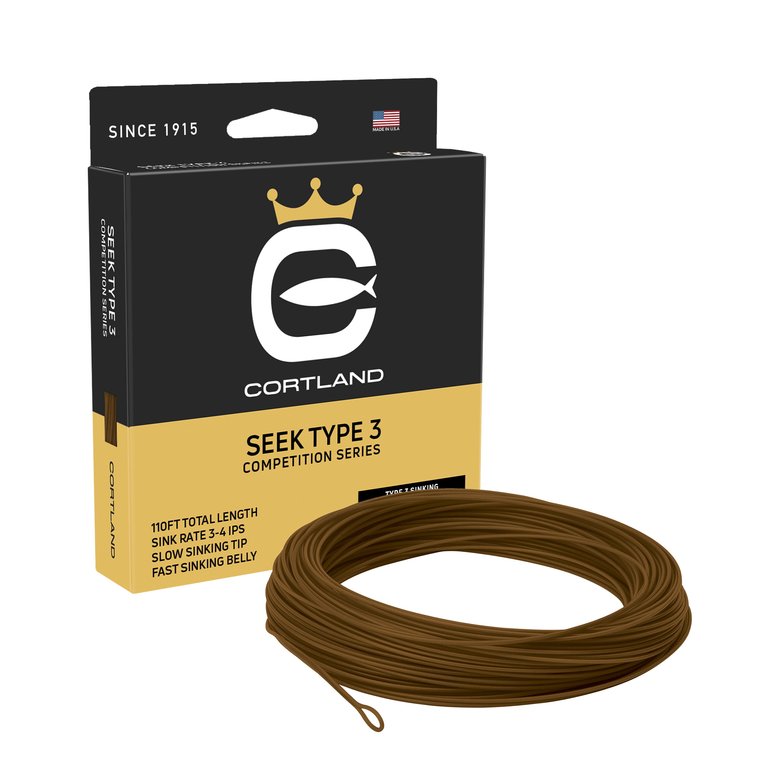 CORTLAND フライロッド 3 1/8 oz. ライン7または8 Salmon Steelhead Fly Line | Long Belly Taper | Cortland Line