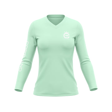 Performance Women's Long Sleeve - Seafoam / White